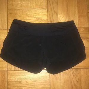Black LuLulemon running shorts, like new!